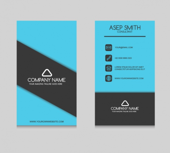 Template Kartu Nama - Elegant Business Card Design Template Kartu Nama - Elegant Business Card Design