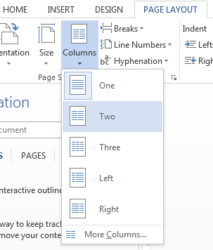 Cara Membuat Kolom di Word dengan mudah Cara Membuat Kolom di Word dengan mudah