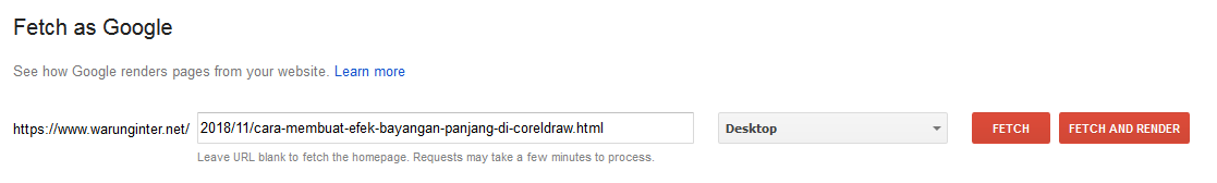 Fetch As Google Fetch As Google