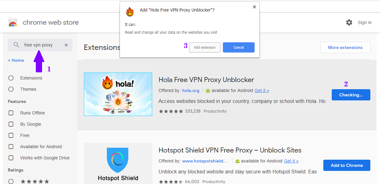 Tambah Extensions Free VPN Proxy Tambah Extensions Free VPN Proxy