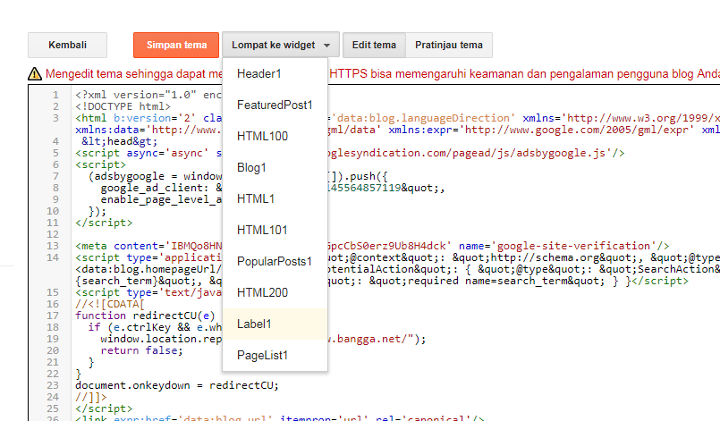 Jump to Widget Jump to Widget Agar Widget dapat dipindahkan dan dihapus